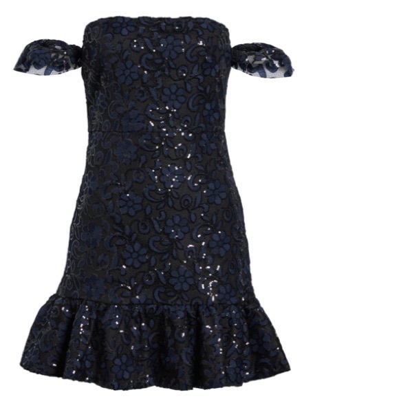 Endless Rose Navy Sequin Dress - Picture 2 of 3